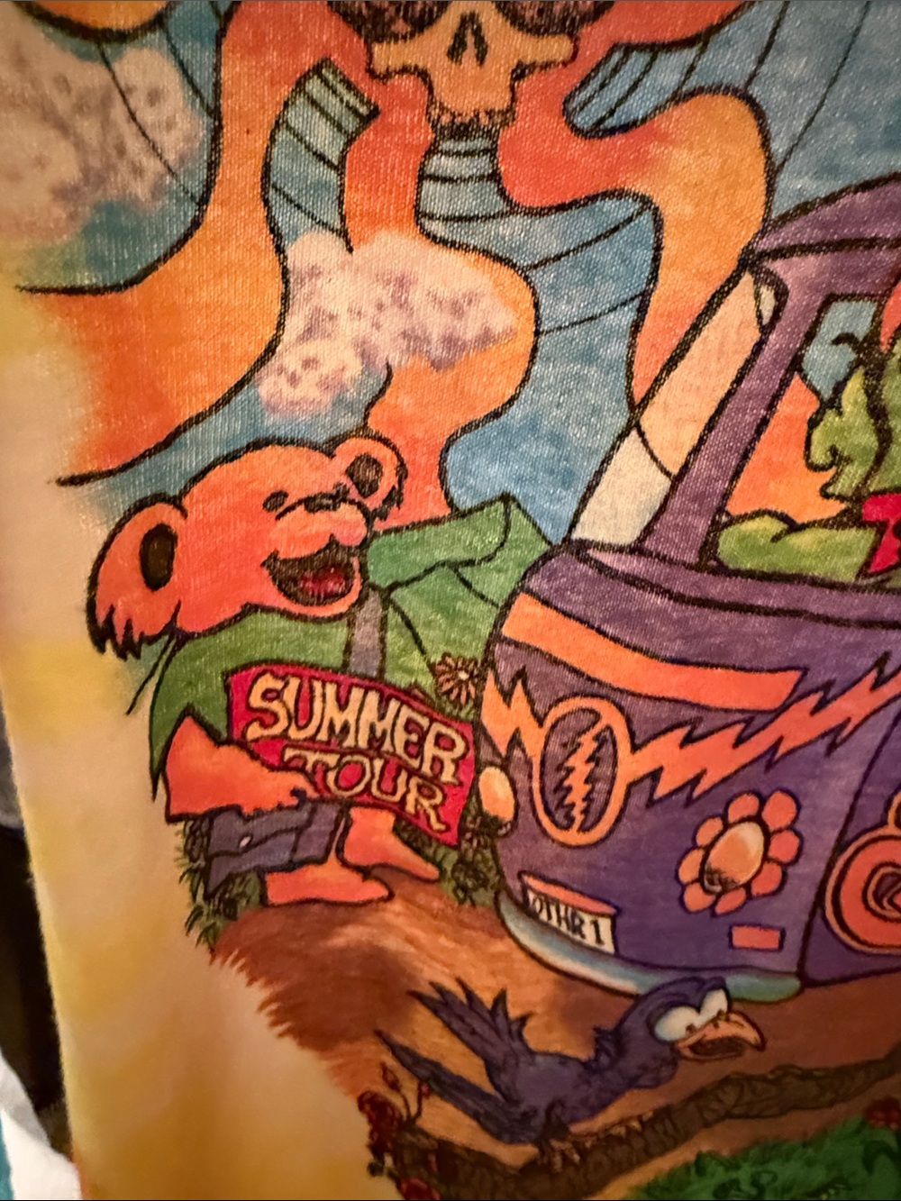 Grateful Dead "Summer Tour Bus" 1994 Tie-Dye T-shirt Size Small - Picture 8 of 8